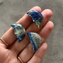 Load image into Gallery viewer, Lapis Lazuli Moon Face