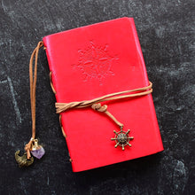Load image into Gallery viewer, Leather Notebook w/ Crystal Accent
