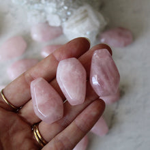 Load image into Gallery viewer, Rose Quartz Coffin