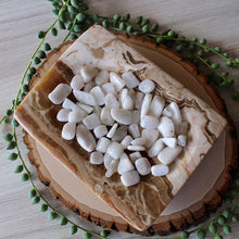 Load image into Gallery viewer, White Moonstone Tumbled Chips (xs) 4oz bag