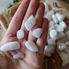 Load image into Gallery viewer, White Moonstone Tumbled Chips (xs) 4oz bag