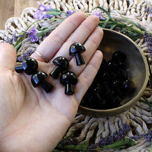 Load image into Gallery viewer, Obsidian Mini Mushroom