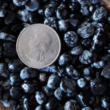 Load image into Gallery viewer, Snowflake Obsidian Tumbled Chips (xs) 4oz bag