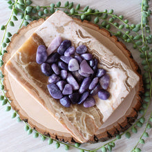 Load image into Gallery viewer, Lepidolite Tumbled Chips (xs) 4oz bag