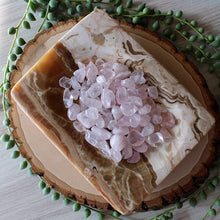 Load image into Gallery viewer, Rose Quartz Tumbled Chips (xs) 4oz bag