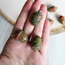 Load image into Gallery viewer, Unakite Jasper Acorn