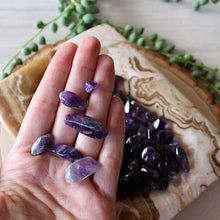 Load image into Gallery viewer, Amethyst Tumbled Chips (xs) 4oz bag