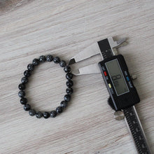 Load image into Gallery viewer, Snowflake Obsidian Bracelet