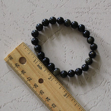 Load image into Gallery viewer, Gold Sheen Obsidian Bracelet