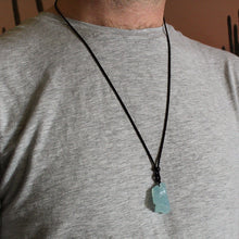Load image into Gallery viewer, Aquamarine Raw Necklace
