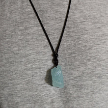 Load image into Gallery viewer, Aquamarine Raw Necklace