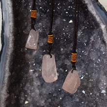 Load image into Gallery viewer, Rose Quartz Raw Necklace