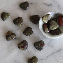 Load image into Gallery viewer, Dragon's Blood Jasper 20mm Heart