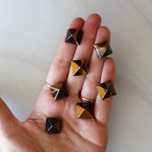 Load image into Gallery viewer, Tiger&#39;s Eye Mini Pyramid
