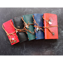 Load image into Gallery viewer, Leather Notebook w/ Crystal Accent
