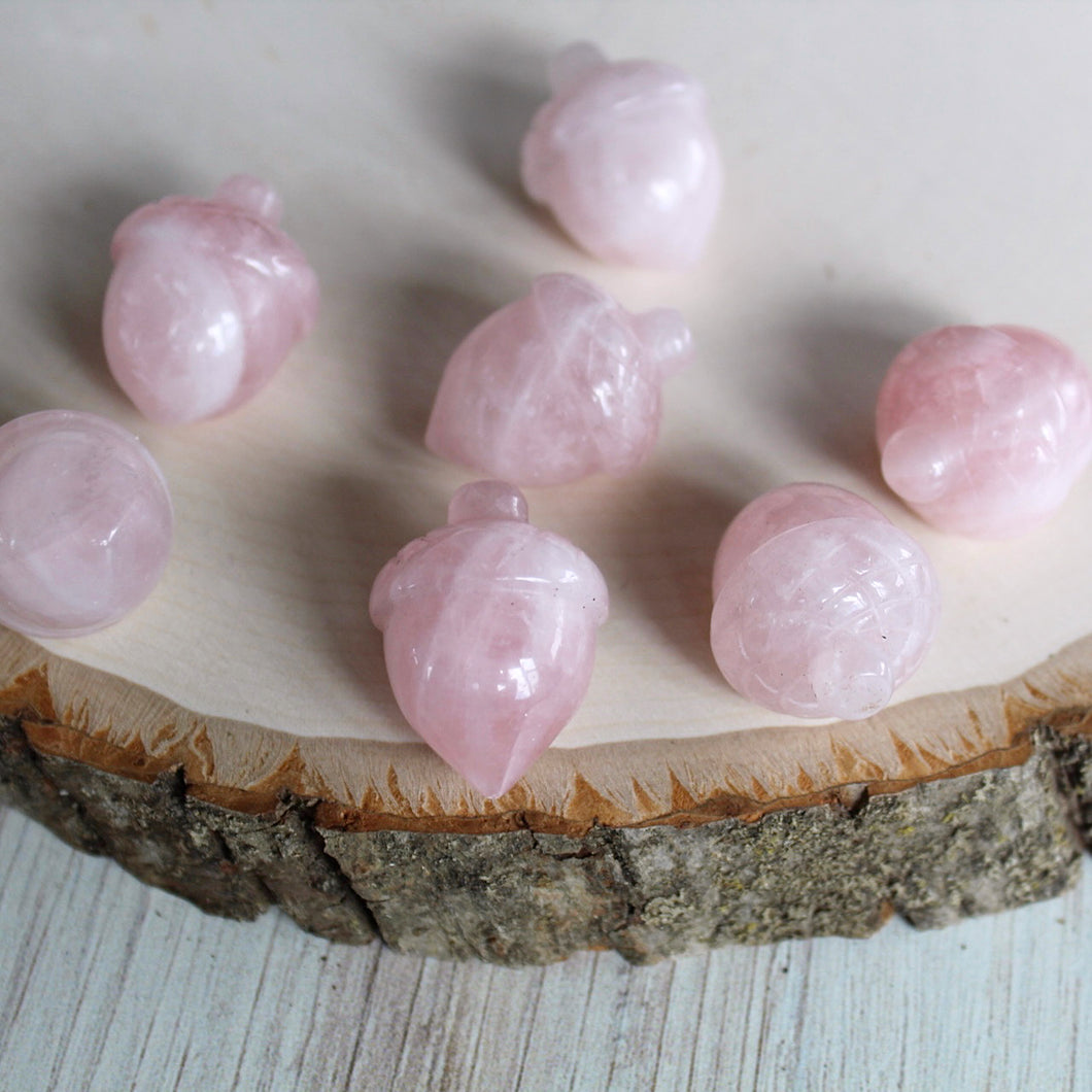 Rose Quartz Acorn