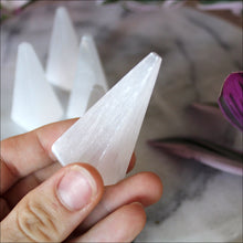 Load image into Gallery viewer, Selenite Pyramid - Small
