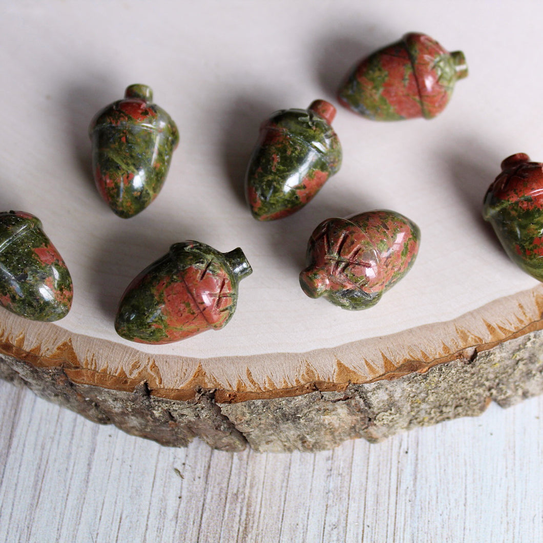 Unakite Jasper Acorn