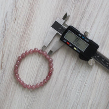 Load image into Gallery viewer, Strawberry Quartz Bracelet
