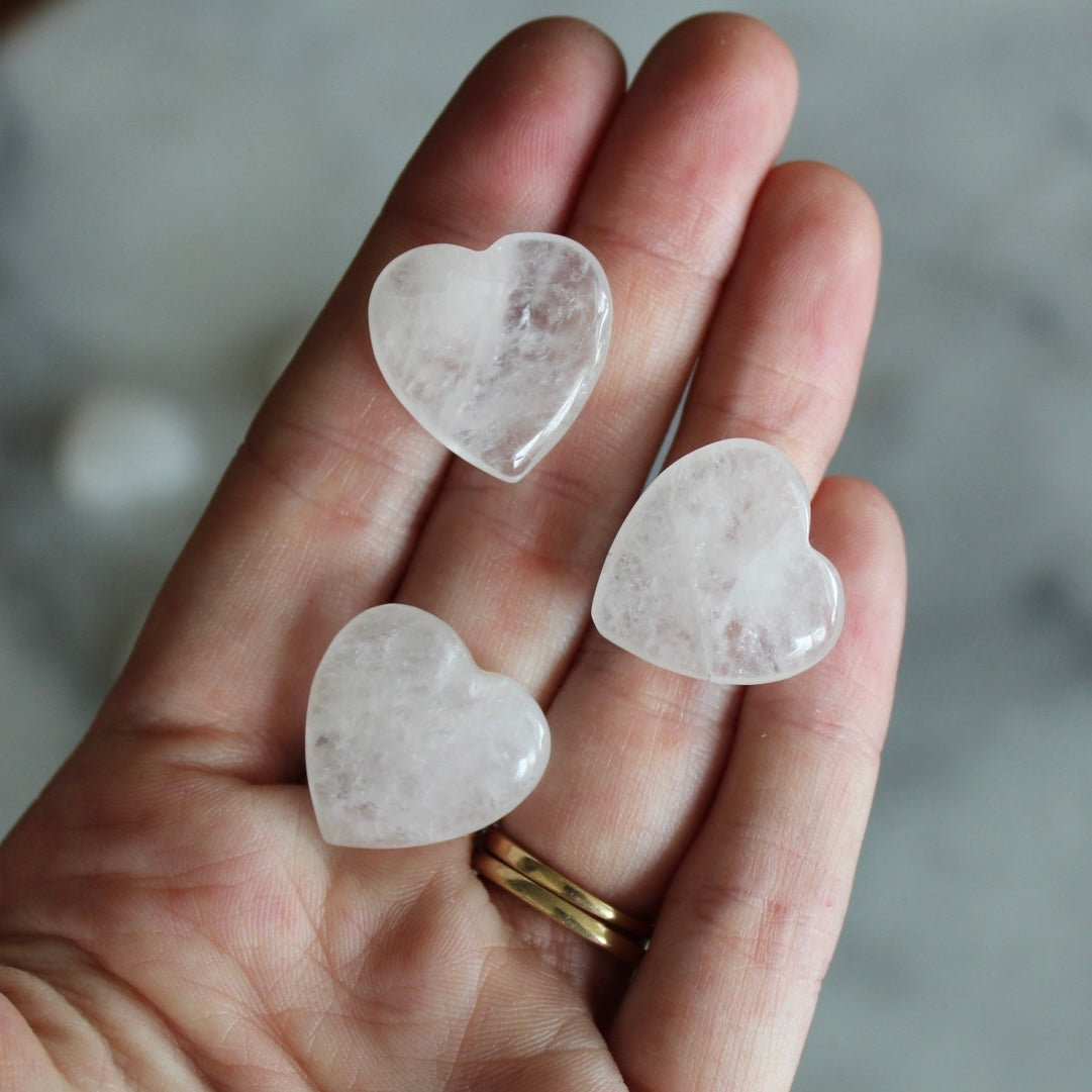 Quartz 20mm Heart – Pebble House