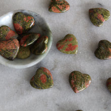 Load image into Gallery viewer, Unakite Jasper 20mm Heart

