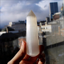 Load image into Gallery viewer, Selenite Faceted Wand
